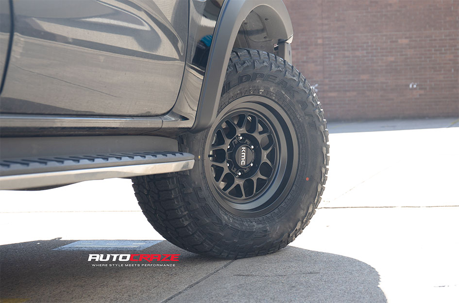FORD RANGER NEXT GEN KMC TERRA SATIN BLACK 