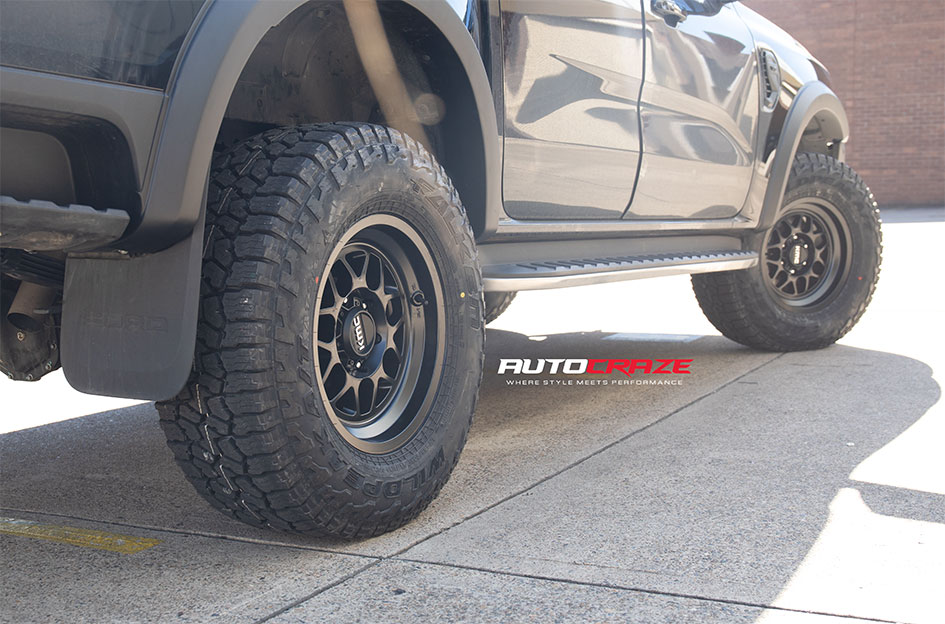 FORD RANGER NEXT GEN KMC TERRA SATIN BLACK 