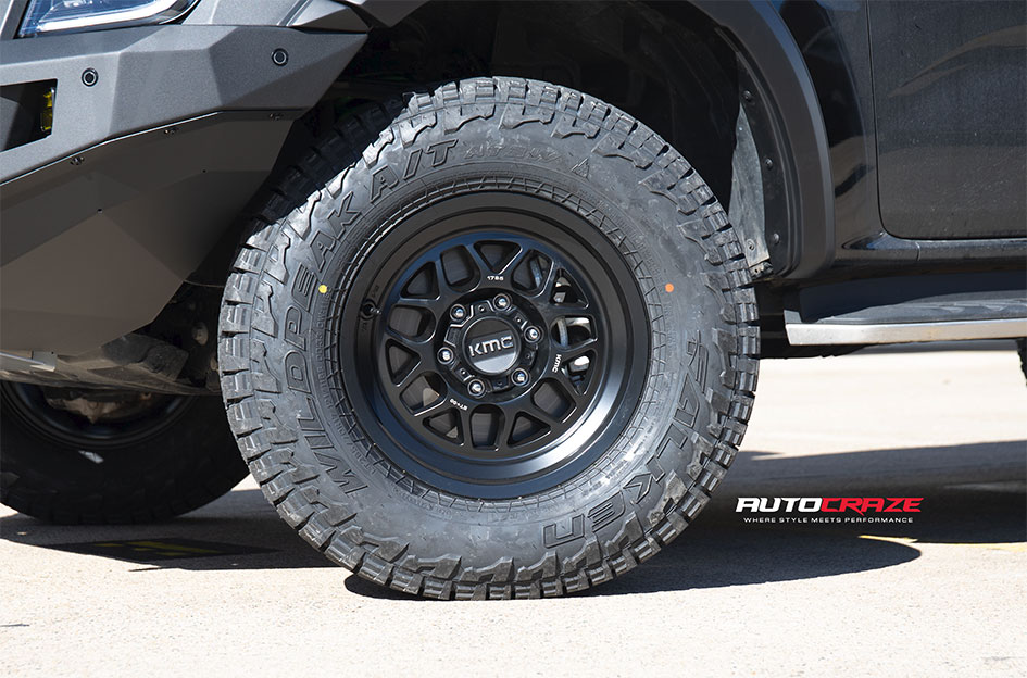 FORD RANGER NEXT GEN KMC TERRA SATIN BLACK 