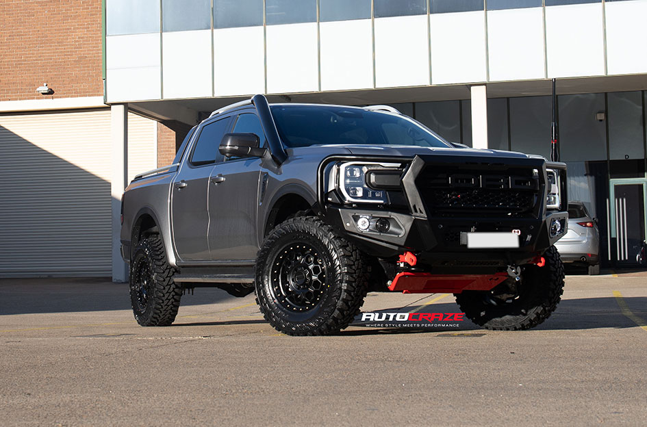 FORD RANGER NEXT GEN KMC TREK SATIN BLACK