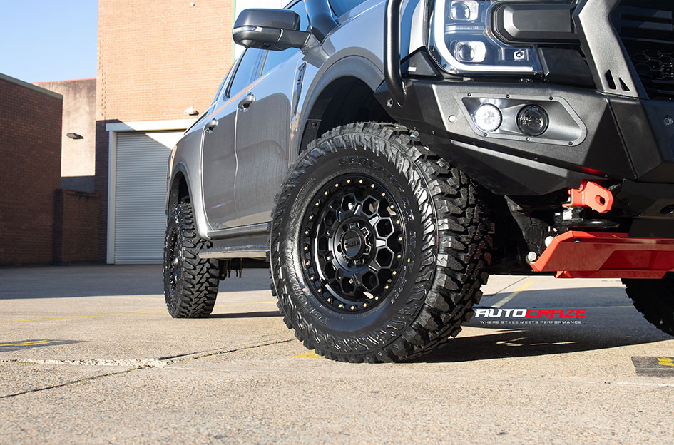 FORD RANGER NEXT GEN KMC TREK SATIN BLACK
