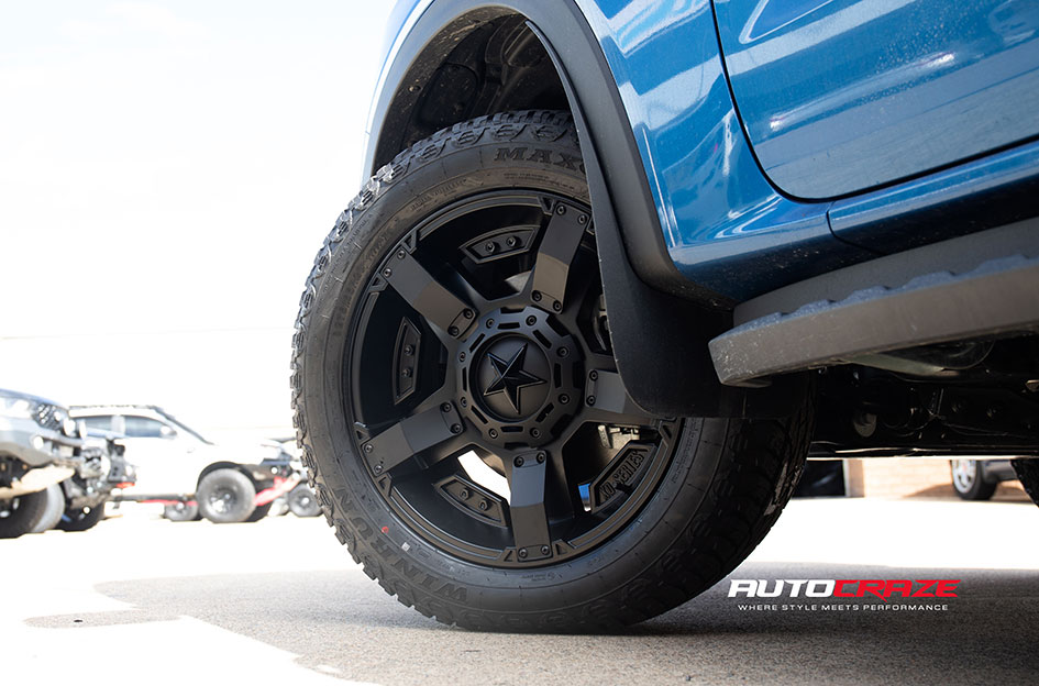 FORD RANGER NEXT GEN KMC ROCKSTAR XD 2 MATTE BLACK