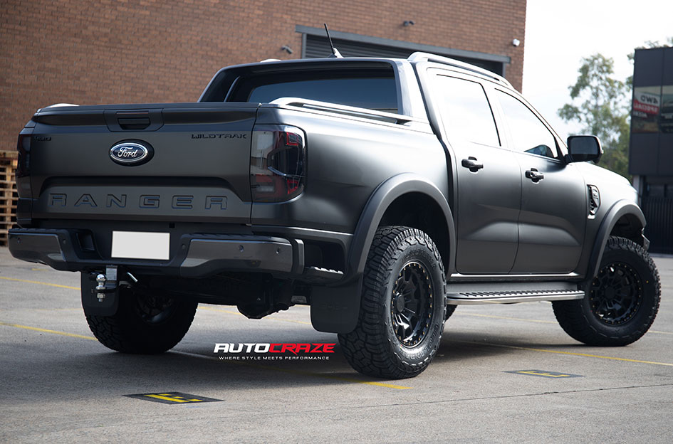 FORD RANGER NEXT GEN KMC SUMMIT SATIN BLACK