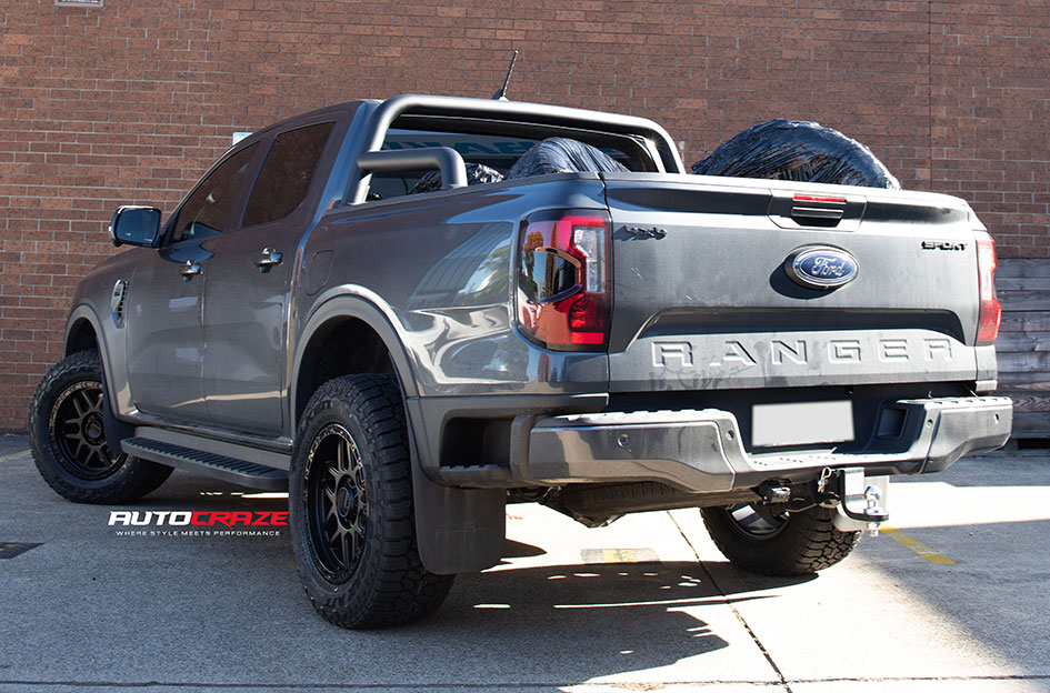 FORD RANGER NEXT GEN KMC KM544 MESA SATIN BLACK 