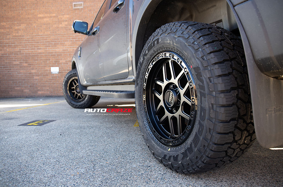 FORD RANGER NEXT GEN KMC KM544 MESA SATIN BLACK 