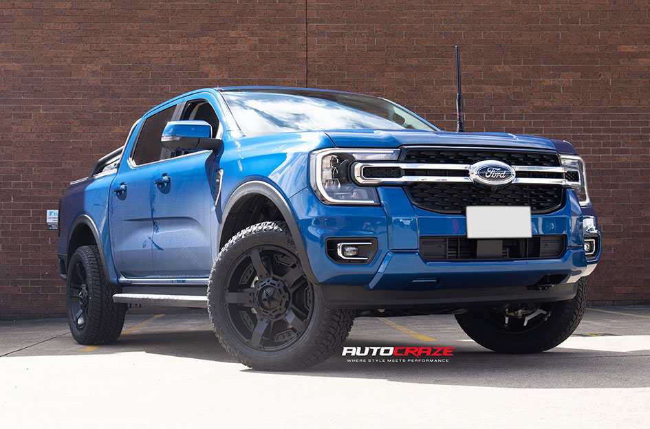 FORD RANGER NEXT GEN KMC ROCKSTAR XD 2 MATTE BLACK