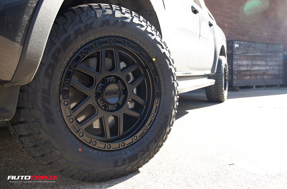 FORD RANGER NEXT GEN KMC KM544 MESA SATIN BLACK 