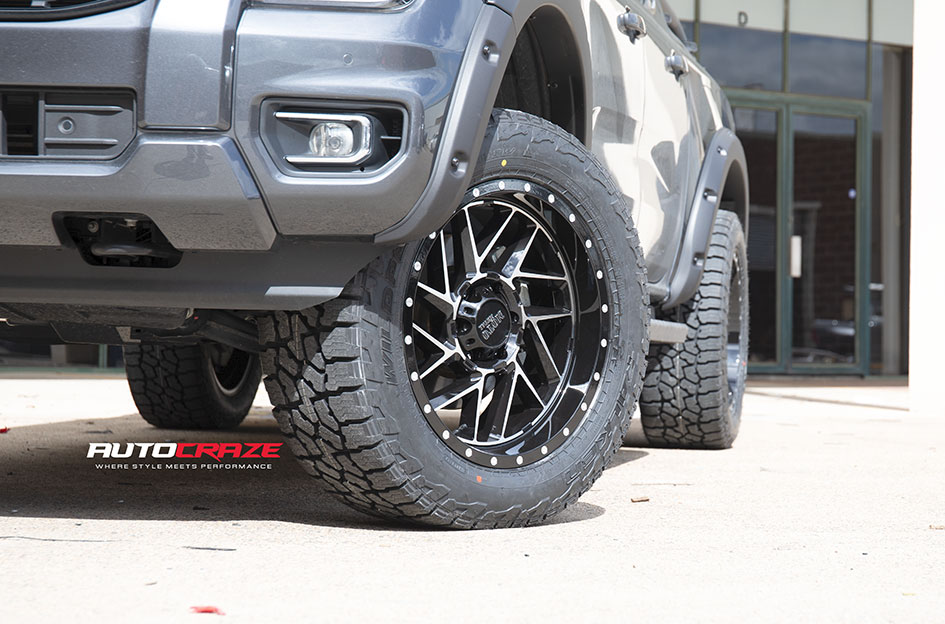 FORD RANGER NEXT GEN MOTO METAL MO985 BLACK MILLED