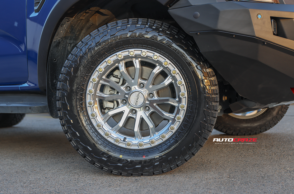 FORD RANGER NEXT GEN NOMAD N133 SILVER MACHINED FACE