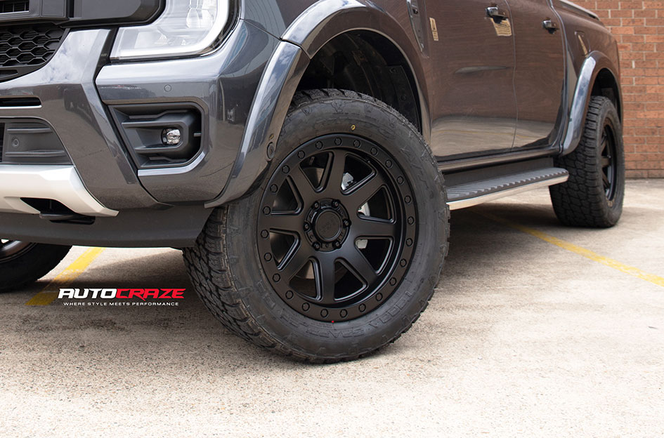 FORD RANGER NEXT GEN BLACK RHINO BAKER MATTE BLACK 