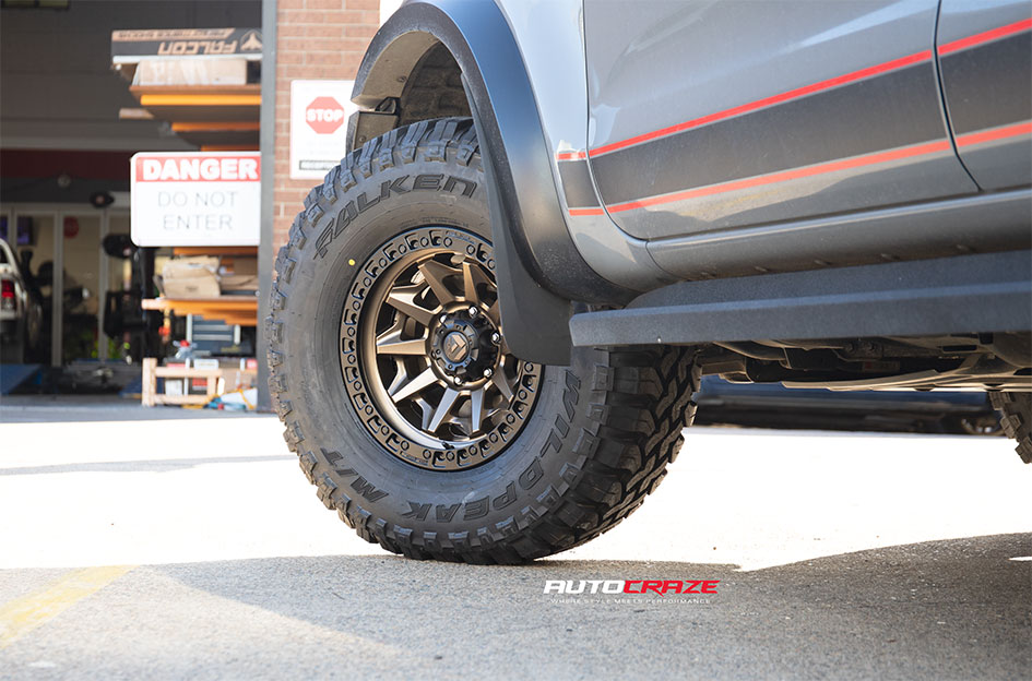 FORD RANGER RAPTOR FUEL COVERT BRONZE BLACK RING 