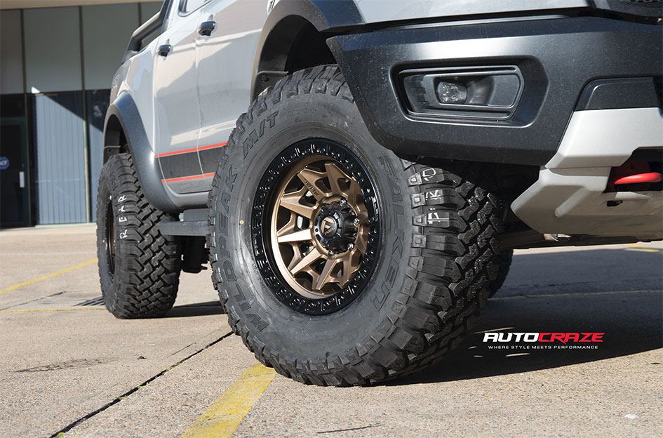 FORD RANGER RAPTOR FUEL COVERT BRONZE BLACK RING 
