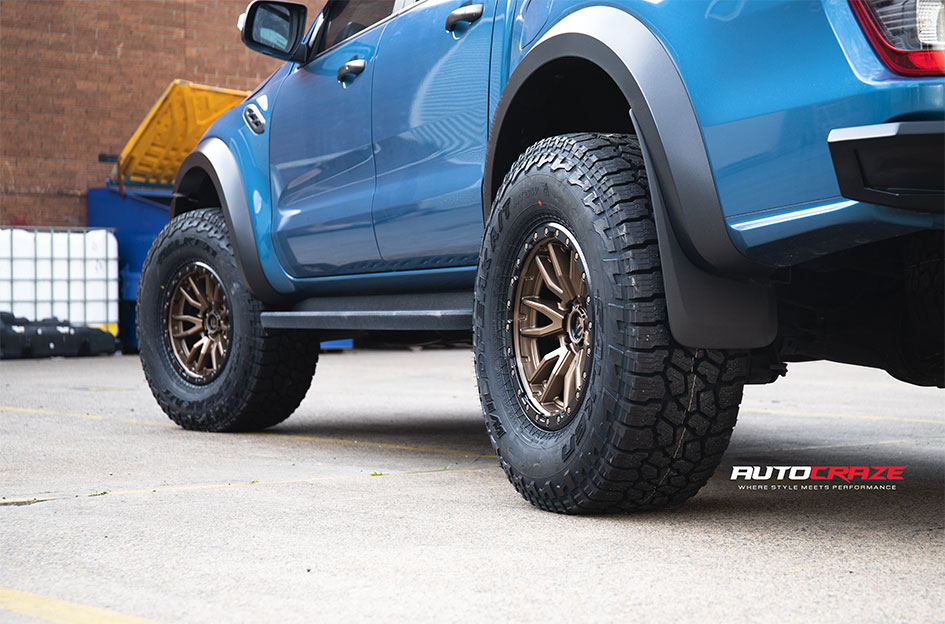 FORD RANGER RAPTOR FUEL REBEL 6 BRONZE W/ BLACK LIP