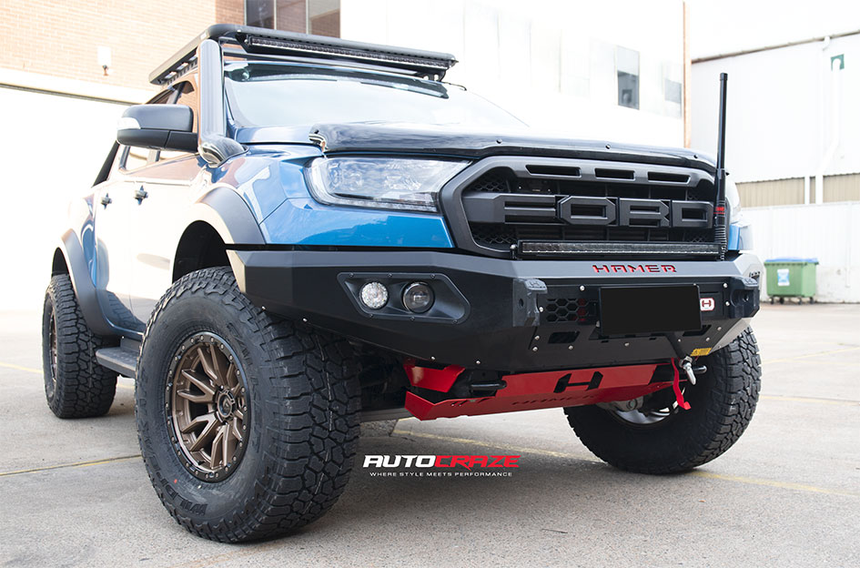 FORD RANGER RAPTOR FUEL REBEL 6 BRONZE W/ BLACK LIP
