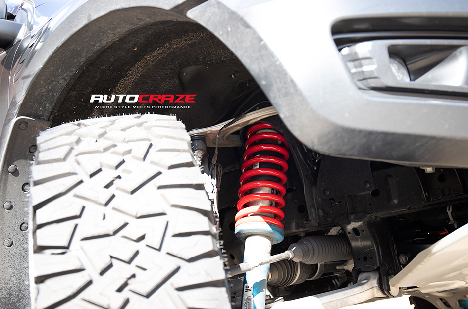 FORD RANGER RAPTOR FUEL FLAME 5 GLOSS BLACK MILLED RED 