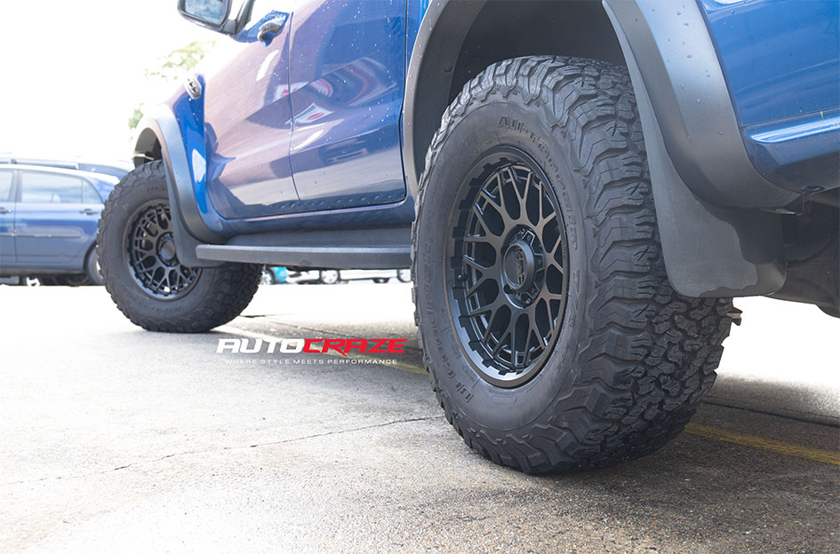 FORD RANGER RAPTOR KMC TECHNIC SATIN BLACK