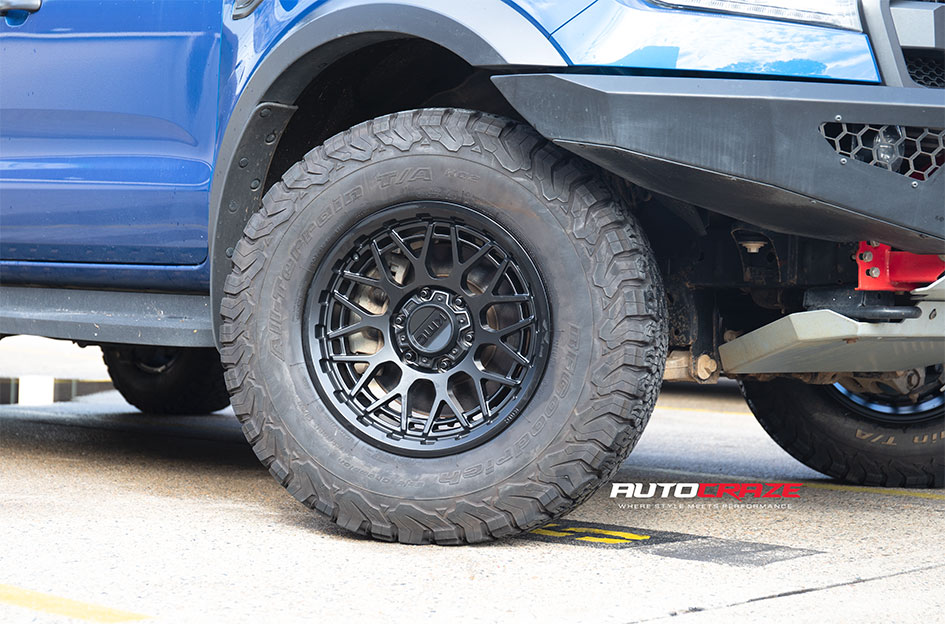 FORD RANGER RAPTOR KMC TECHNIC SATIN BLACK