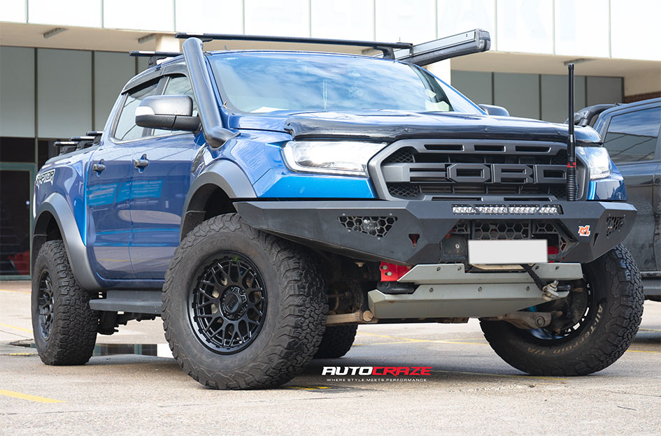 FORD RANGER RAPTOR KMC TECHNIC SATIN BLACK