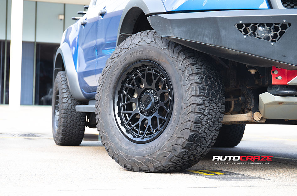FORD RANGER RAPTOR KMC TECHNIC SATIN BLACK