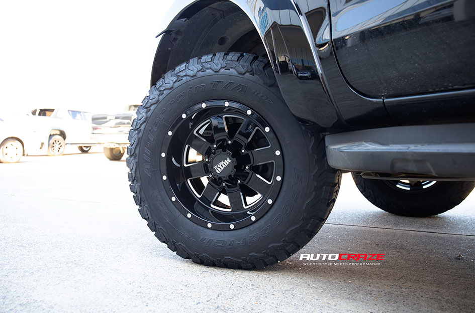 FORD RANGER MOTO METAL MO962 GLOSS BLACK MILLED ACCENTS