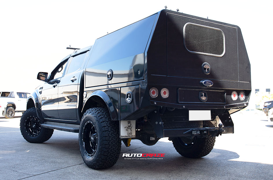 FORD RANGER MOTO METAL MO962 GLOSS BLACK MILLED ACCENTS
