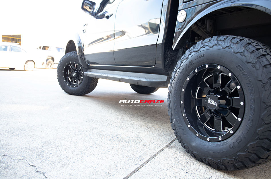 FORD RANGER MOTO METAL MO962 GLOSS BLACK MILLED ACCENTS