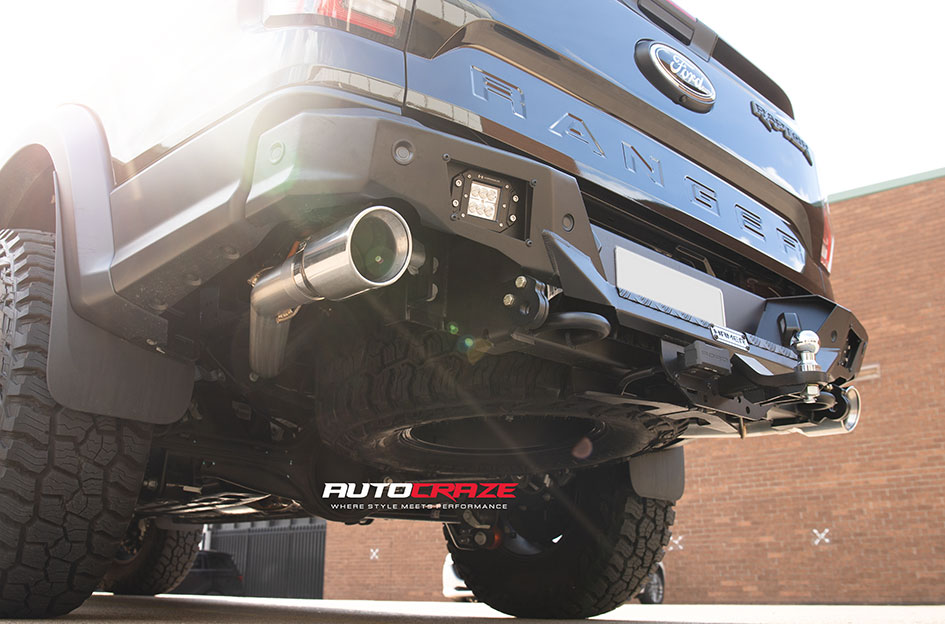 FORD RANGER RAPTOR NEXT GEN AXR PREDATOR 6 SATIN BLACK RED STRIPE