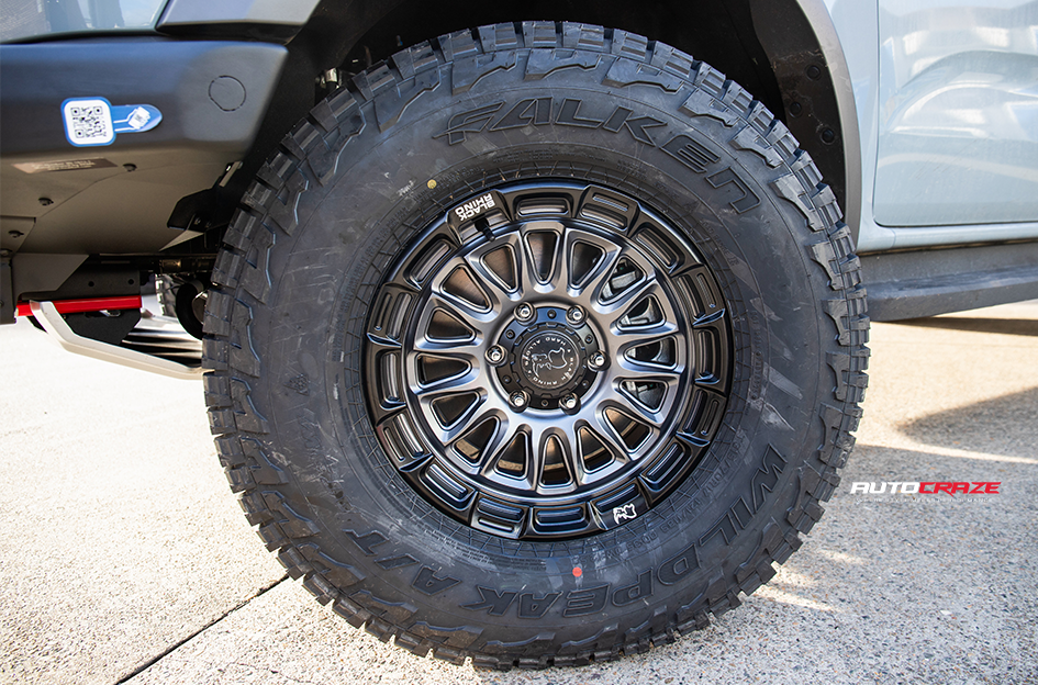 FORD RANGER RAPTOR NEXT BLACK RHINO RIVAL MATTE GUNMETAL W/ BLACK LIP 