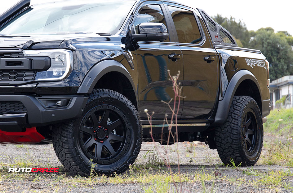 FORD NEXT-GEN RANGER RAPTOR BLACK RHINO BAKER MATTE BLACK 