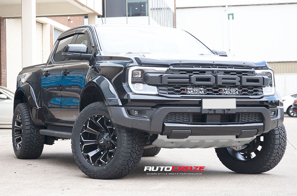 FORD RANGER RAPTOR NEXT GEN FUEL ASSAULT MATTE BLACK MILLED 