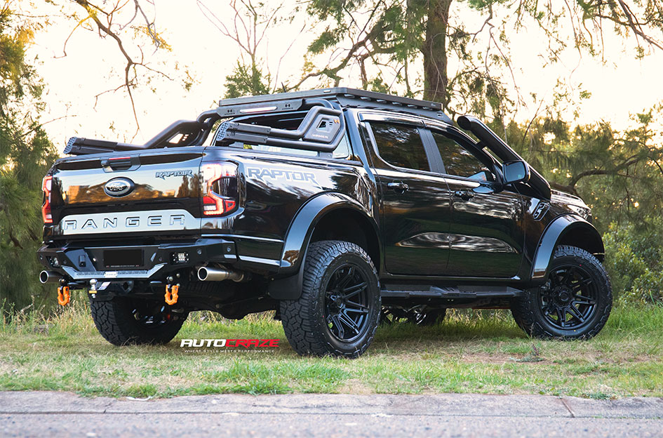FORD RANGER RAPTOR NEXT GEN FUEL BRAWL MATTE BLACK GLOSS BLACK LIP