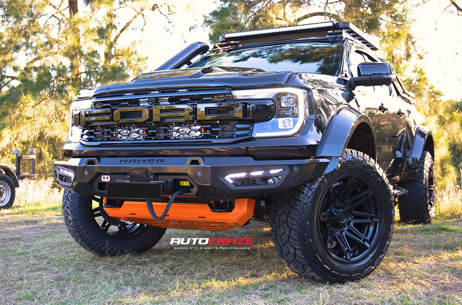 FORD RANGER RAPTOR NEXT GEN FUEL BRAWL MATTE BLACK GLOSS BLACK LIP