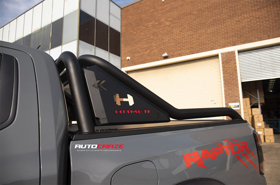 FORD RANGER RAPTOR NEXT GEN FUEL CATALYST MATTE BLACK W/ CANDY RED LIP