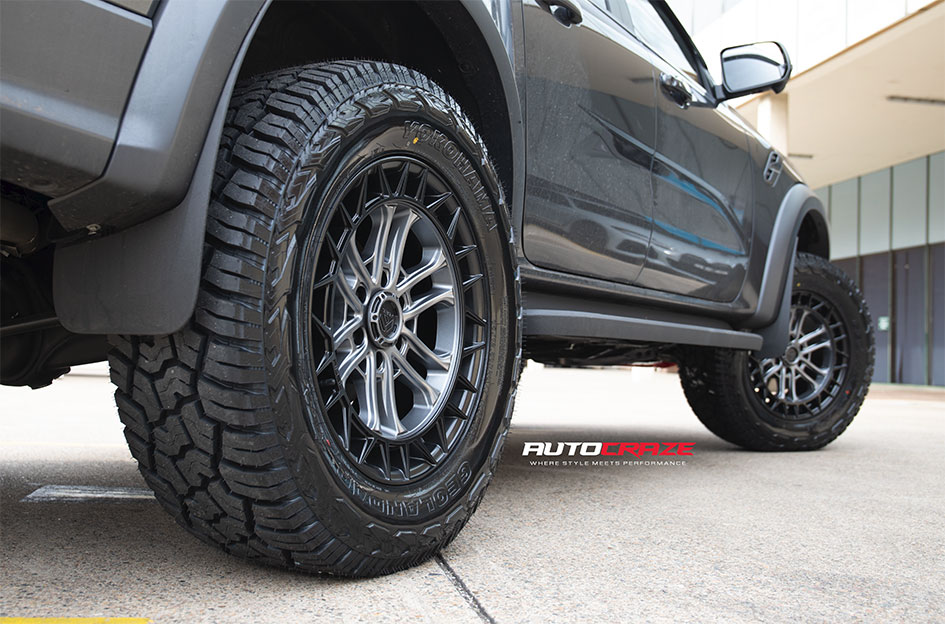 FORD RANGER RAPTOR NEXT GEN FUEL CELSIUS MATTE GUNMETAL W/ BLACK LIP