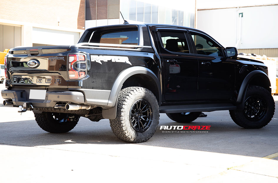 FORD RANGER RAPTOR NEXT GEN FUEL REBEL 6 MATTE BLACK 