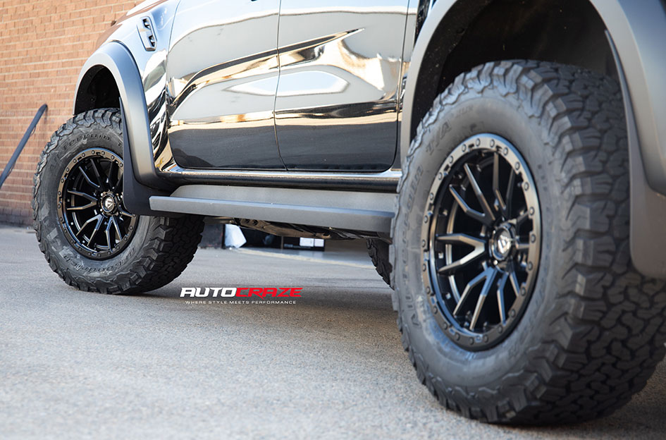 FORD RANGER RAPTOR NEXT GEN FUEL REBEL 6 MATTE BLACK 
