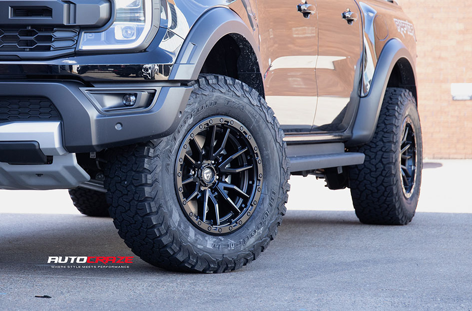FORD RANGER RAPTOR NEXT GEN FUEL REBEL 6 MATTE BLACK 