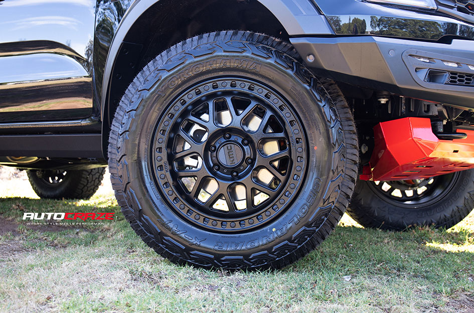 FORD RANGER RAPTOR NEXT GEN KMC GRS SATIN BLACK