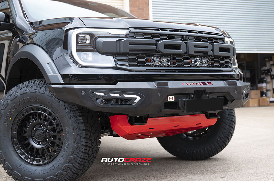 FORD RANGER RAPTOR NEXT GEN KMC IMS MATTE BLACK W/ GLOSS BLACK LIP