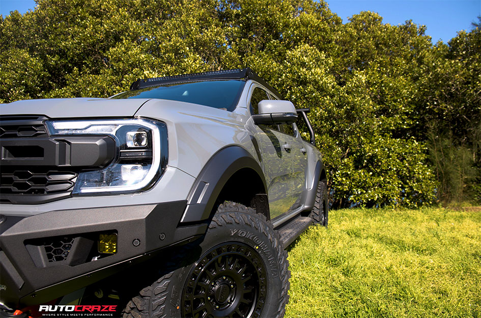 FORD RANGER RAPTOR NEXT GEN KMC IMS MATTE BLACK W/ GLOSS BLACK LIP