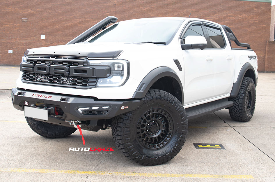 FORD RANGER RAPTOR NEXT GEN KMC IMS MATTE BLACK W/ GLOSS BLACK LIP