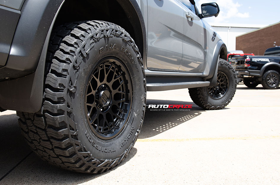 FORD RANGER RAPTOR NEXT GEN KMC TECHNIC SATIN BLACK