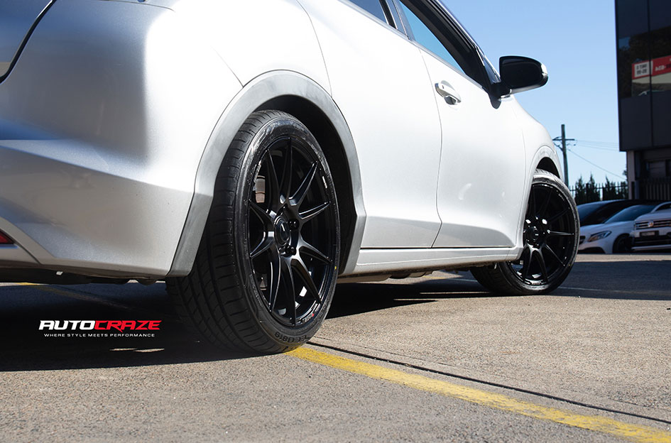 HONDA CIVIC ENKEI SC46 MATT BLACK & MILLING