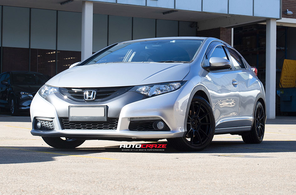 HONDA CIVIC ENKEI SC46 MATT BLACK & MILLING