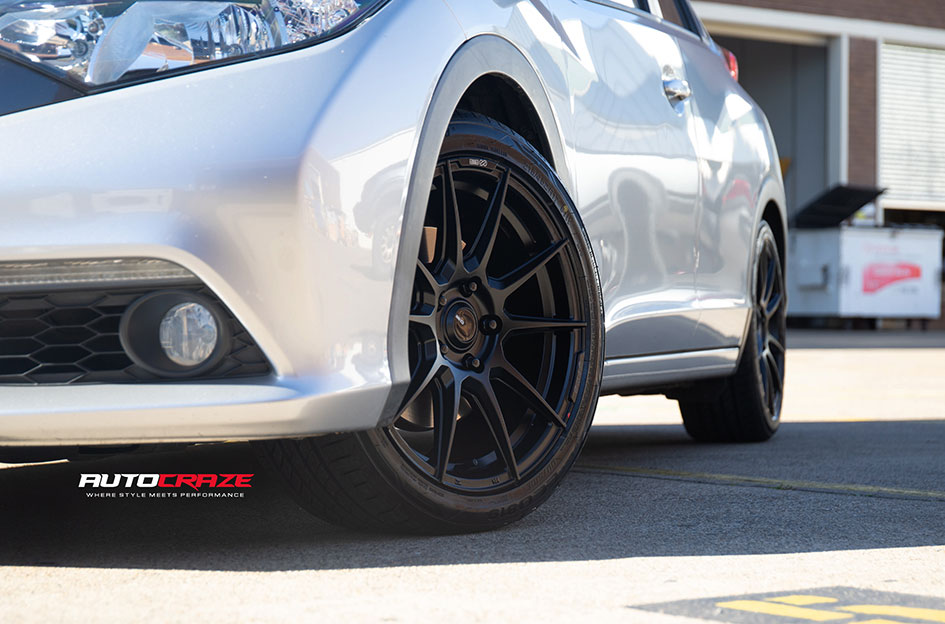 HONDA CIVIC ENKEI SC46 MATT BLACK & MILLING