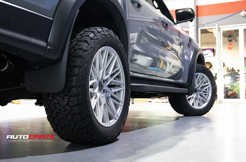FORD RANGER RAPTOR NEXT GEN VOSSEN HF-7 SILVER POLISHED