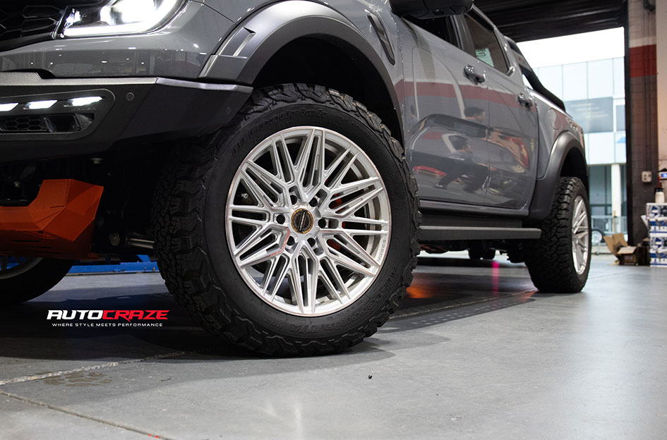 FORD RANGER RAPTOR NEXT GEN VOSSEN HF-7 SILVER POLISHED