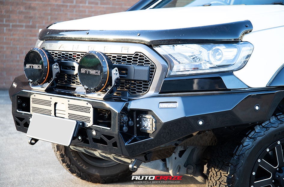 FORD RANGER KMC HEIST SATIN BLACK MILLED
