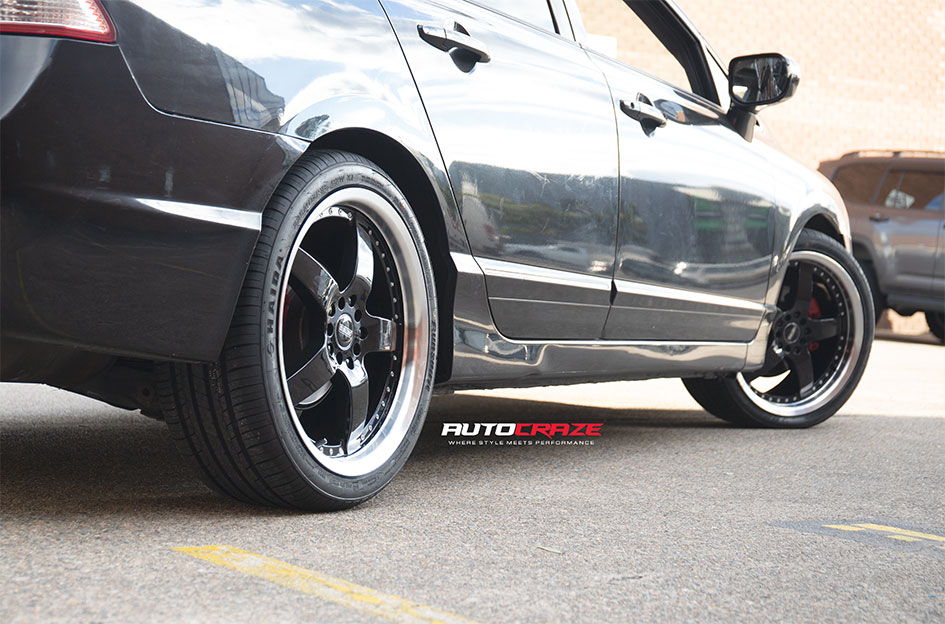 HONDA CIVIC CSA BERETTA GLOSS BLACK W/ MACHINED LIP