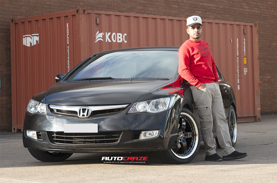 HONDA CIVIC CSA BERETTA GLOSS BLACK W/ MACHINED LIP